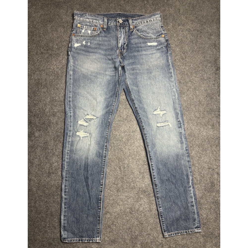 Levi's Premium 512 Big E Slim Taper Distressed Jeans Men 31x32